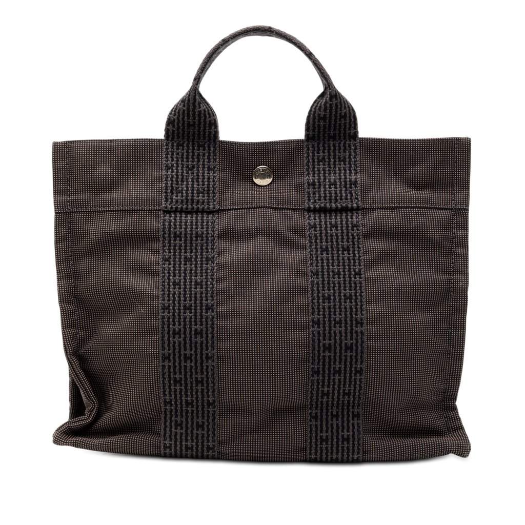 Hermès Canvas Herline PM Black Very good condition - Front View