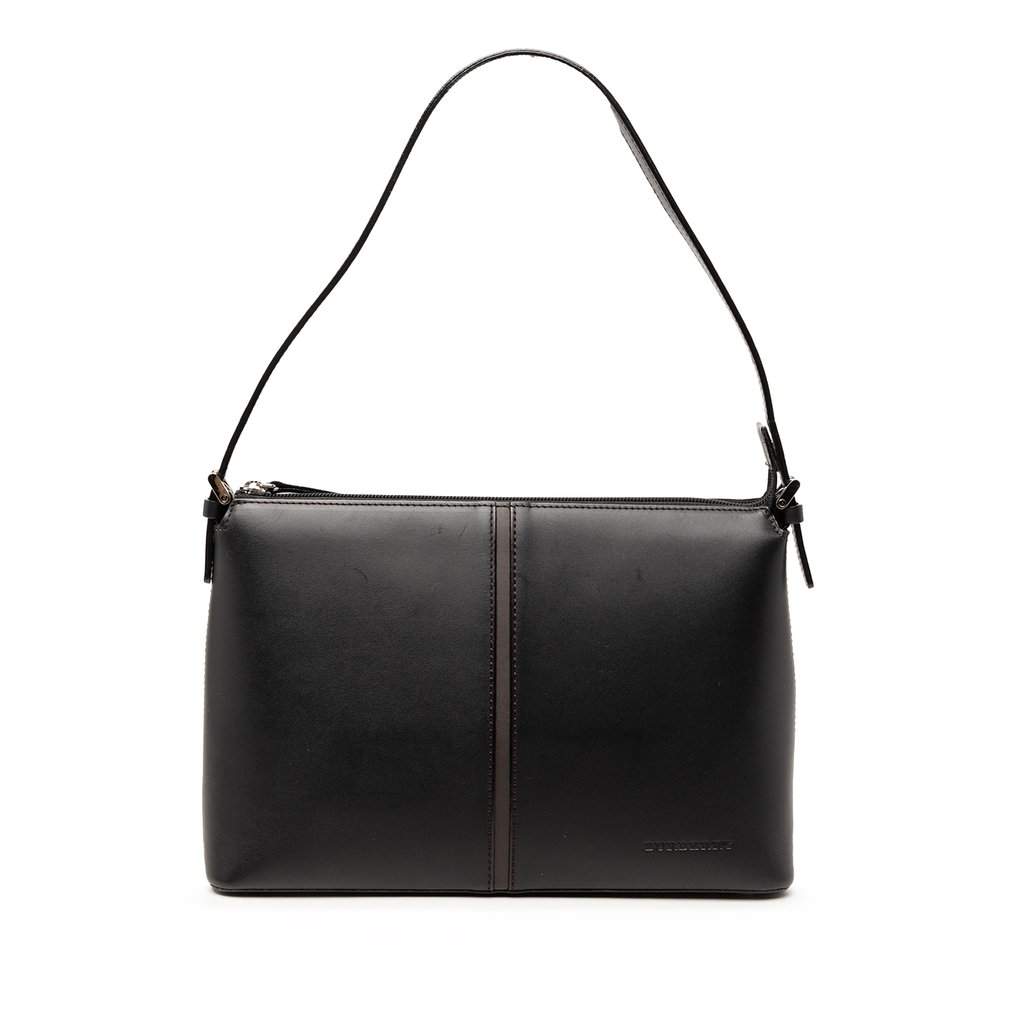 Burberry Leather Shoulder Bag Black Leather Very good condition - Front View