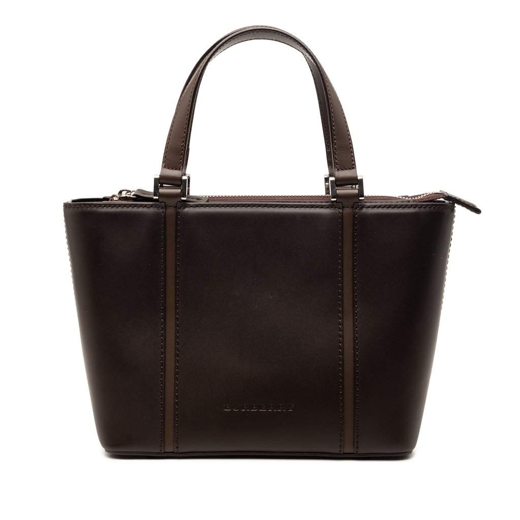 Burberry Leather Handbag Brown Leather Very good condition - Front View