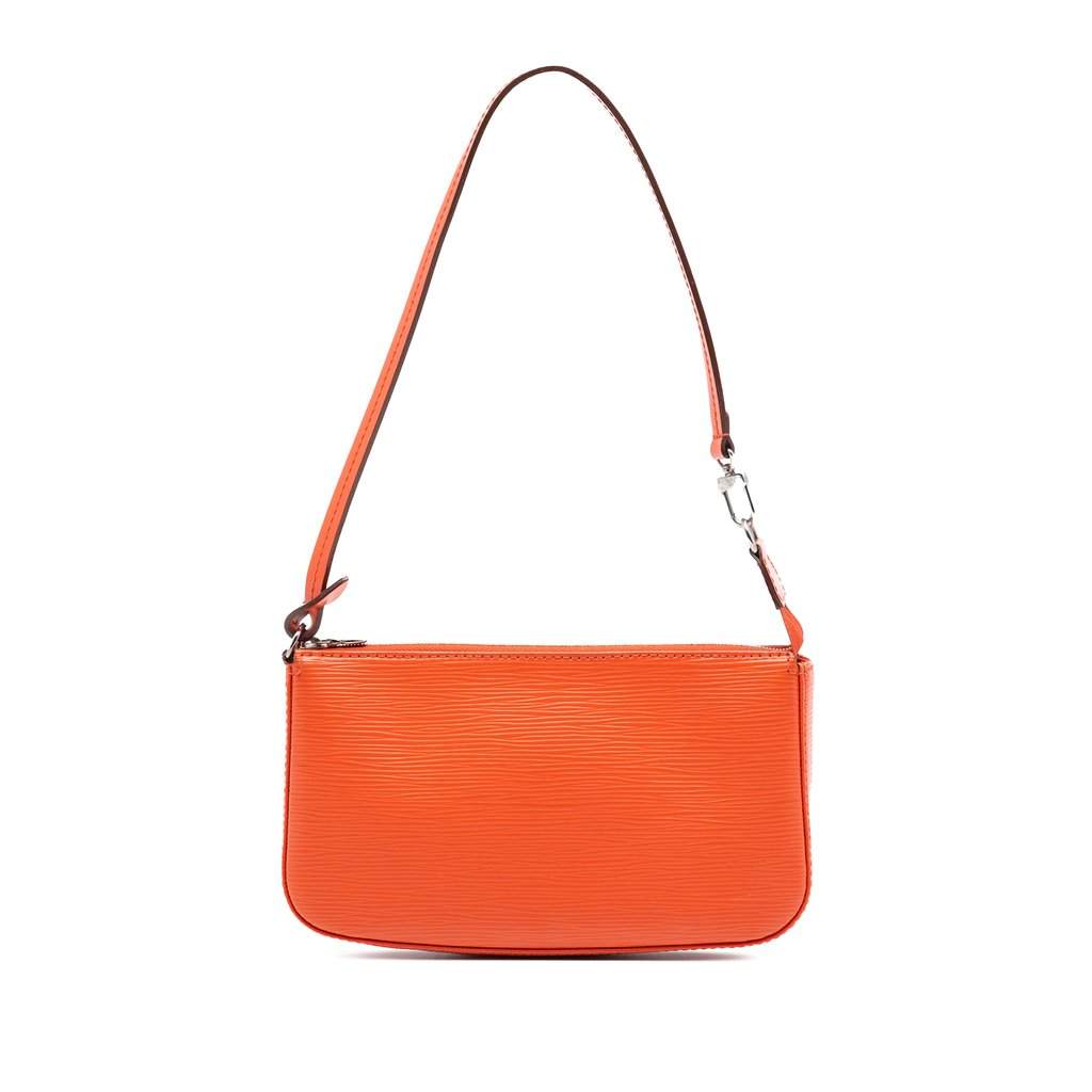 Louis Vuitton Epi Pochette Accessoires Orange Leather Very good condition - Front View