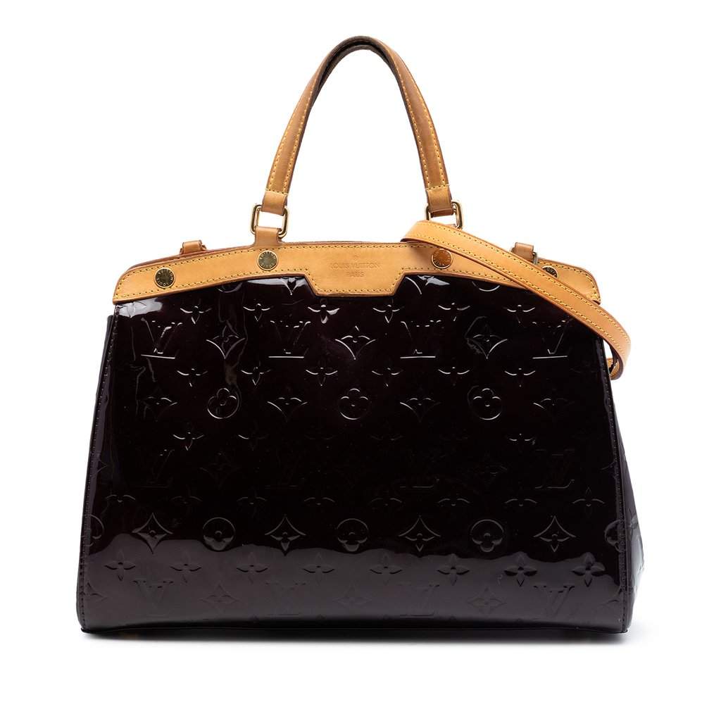 Louis Vuitton Monogram Vernis Brea MM Purple Leather Very good condition - Front View