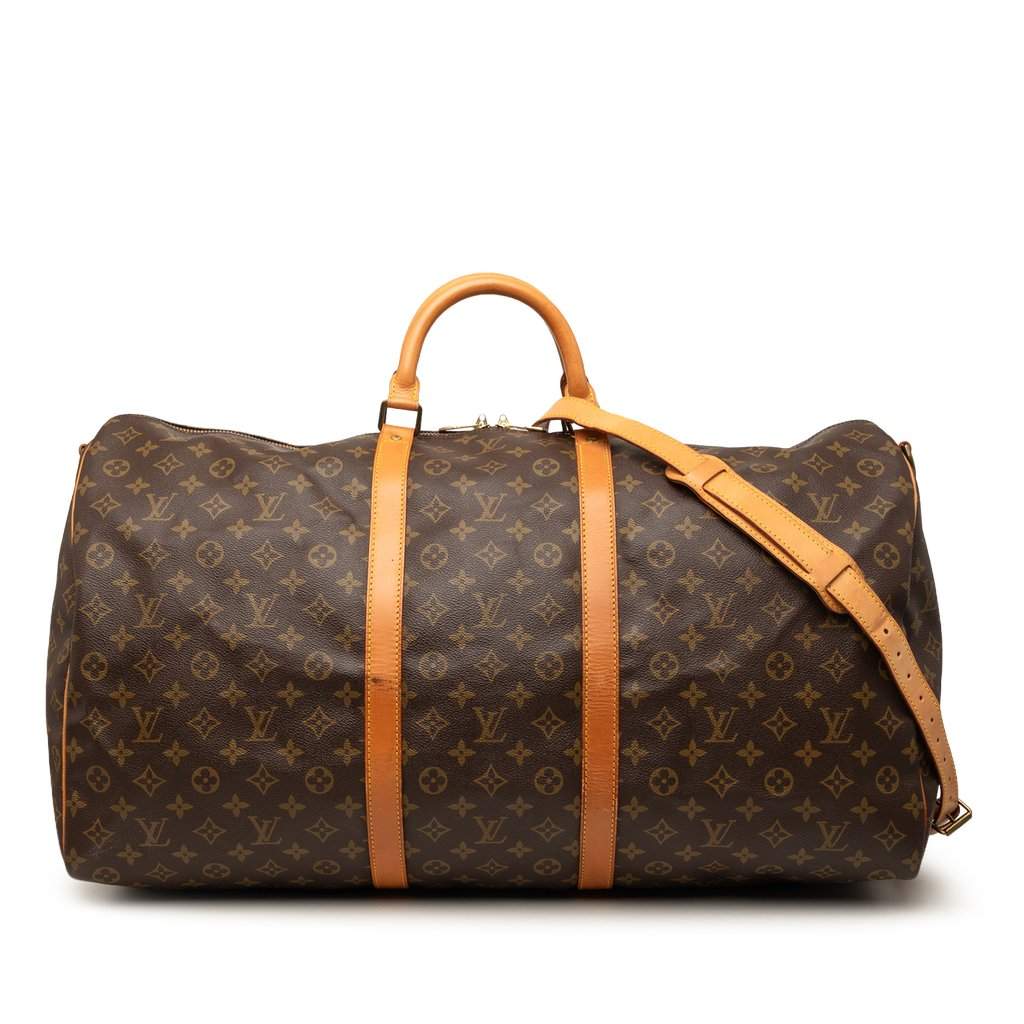 Louis Vuitton Monogram Keepall Bandouliere 60 Brown Very good condition - Front View