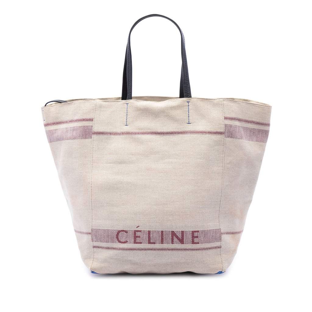 Celine Medium Canvas Phantom Cabas Tote Brown Very good - Front View