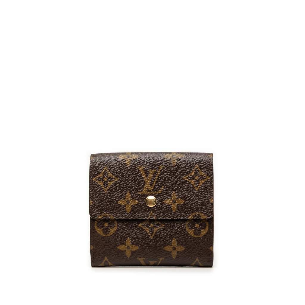 Louis Vuitton Monogram Portefeuille Elise Wallet Brown Very good condition - Front View
