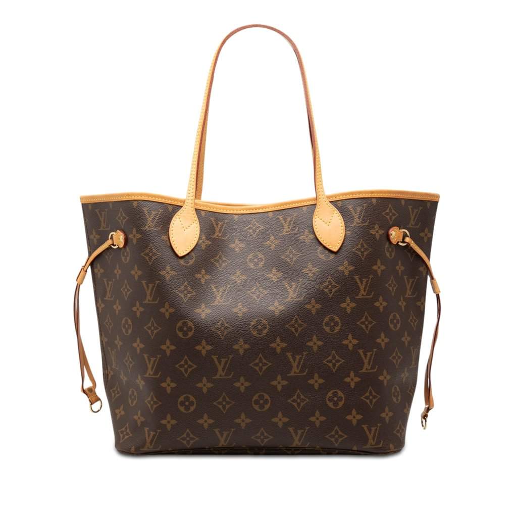 Louis Vuitton Monogram Neverfull MM Brown Very good - Front View