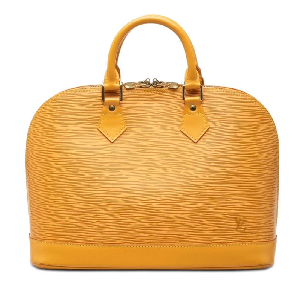 Louis Vuitton Epi Alma PM Yellow Leather Very good - Front View