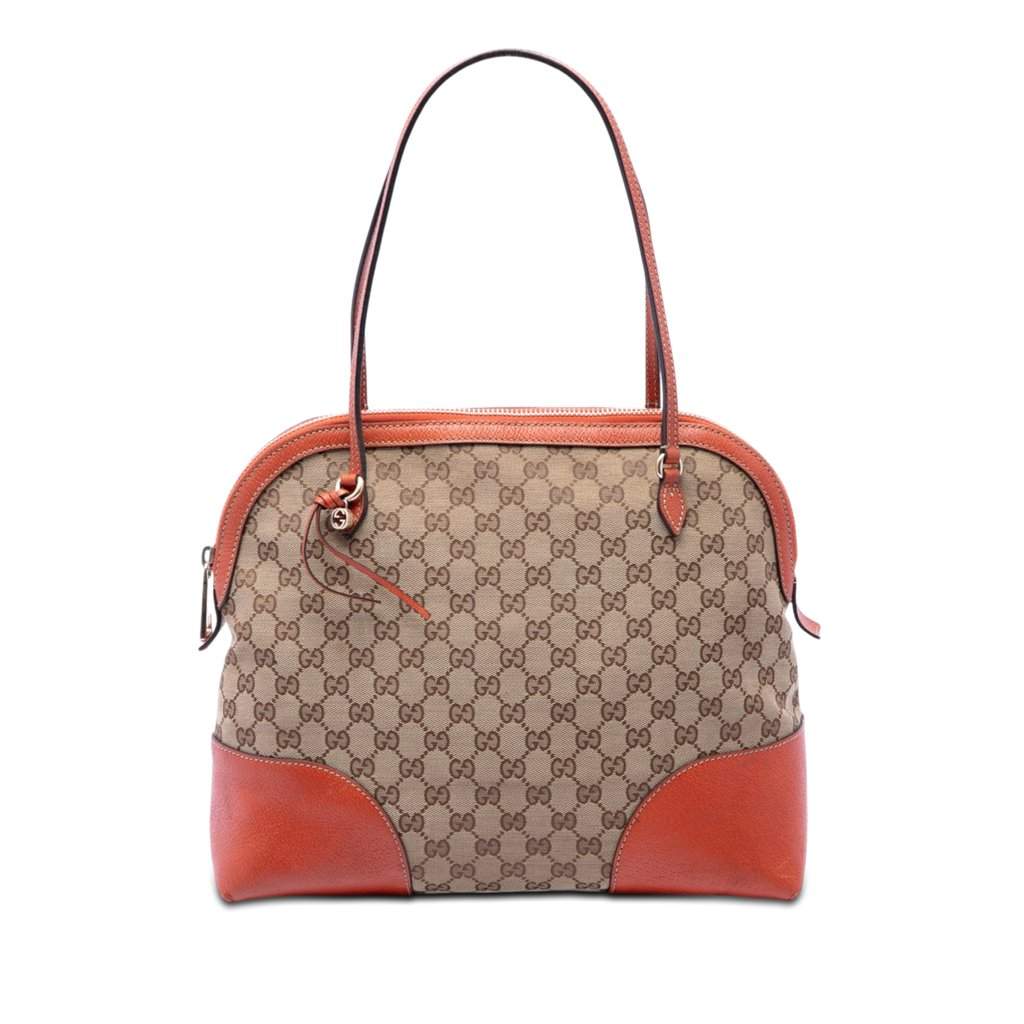 Gucci Medium GG Canvas Bree Dome Tote Beige Very good - Front View