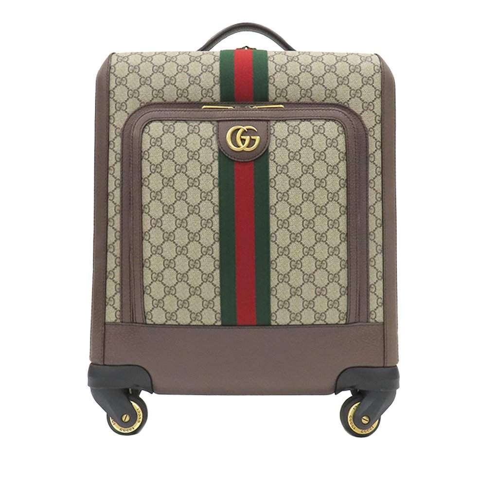 Gucci Small GG Supreme Web Savoy Trolley Beige Very good condition - Front View