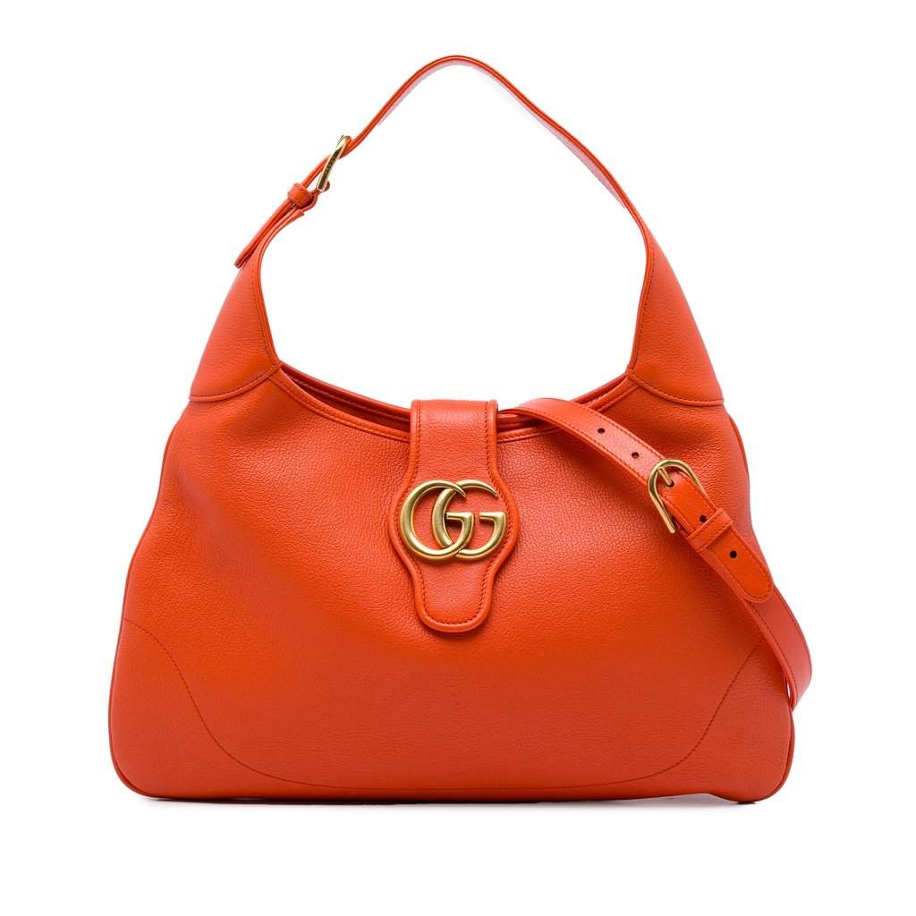 Gucci Medium Calfskin Aphrodite Crossbody Orange Leather Very good condition - Front View