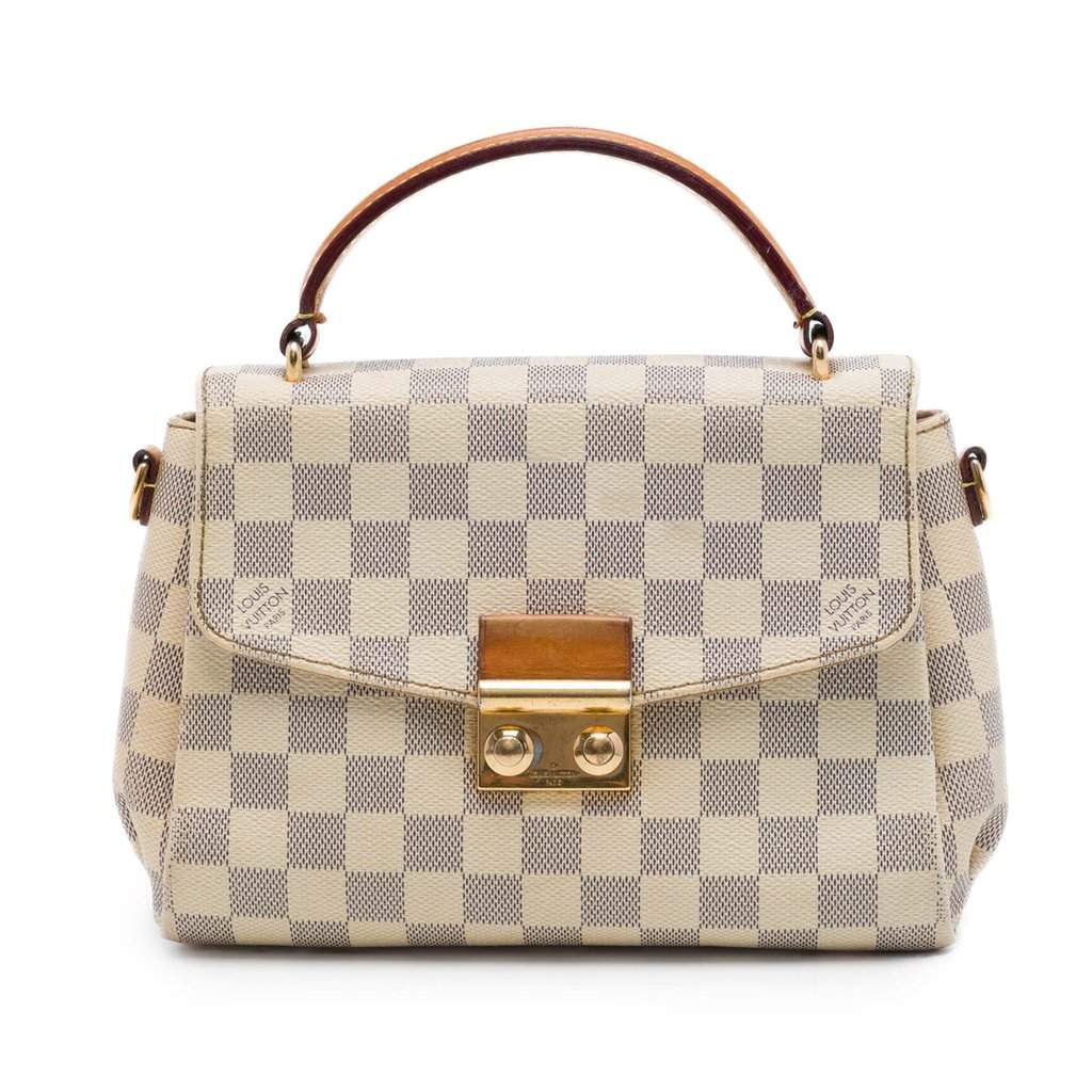 Louis Vuitton Damier Azur Croisette White Very good - Front View