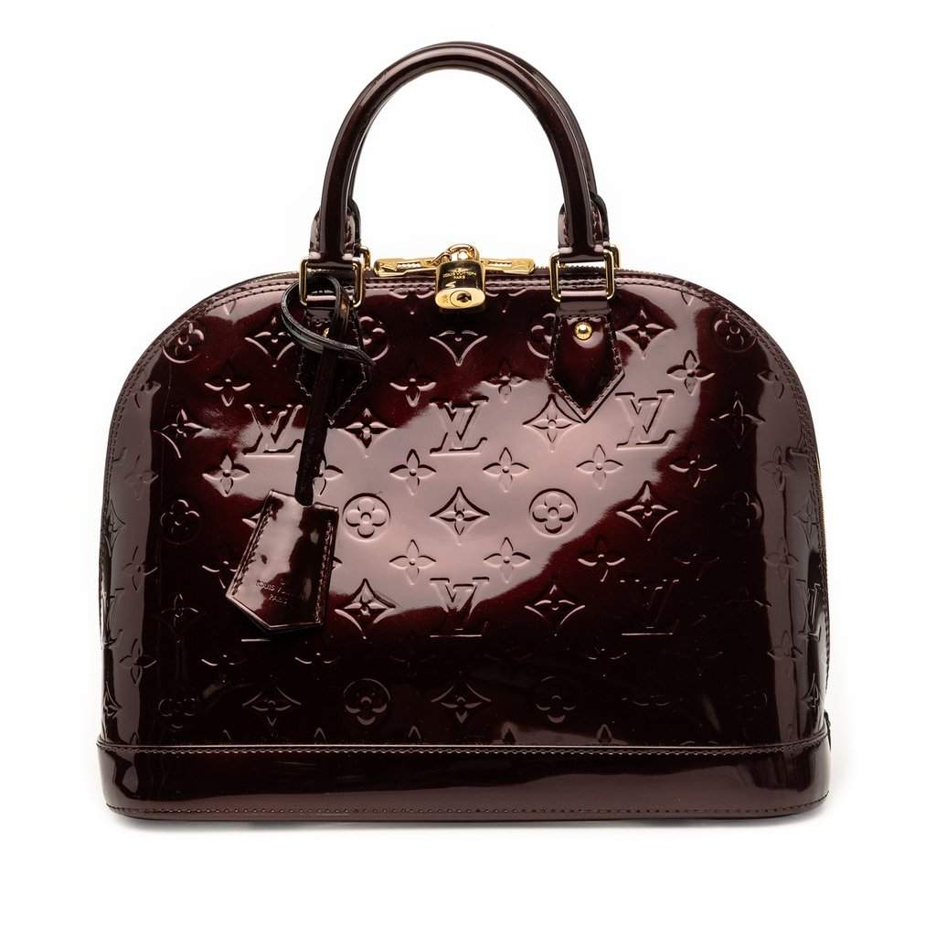 Louis Vuitton Monogram Vernis Alma PM Purple Leather Very good condition - Front View