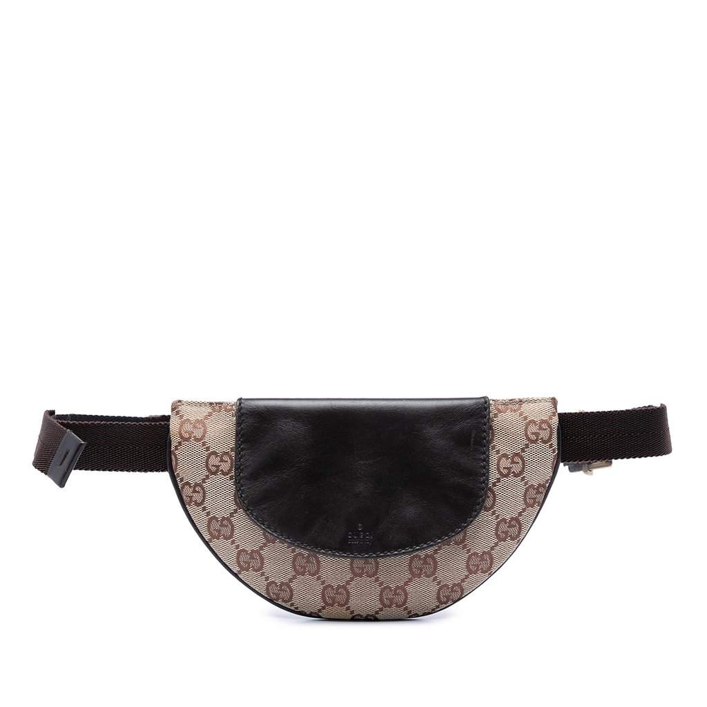 Gucci GG Canvas Belt Bag Beige Very good condition - Front View