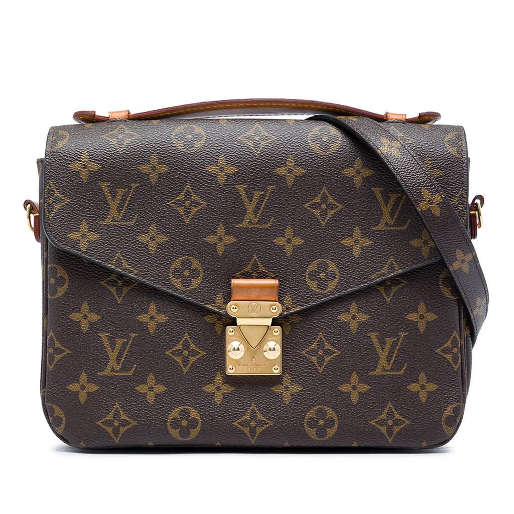 Louis Vuitton Monogram Pochette Metis Brown Very good - Front View