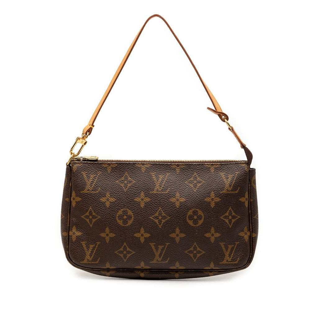 Louis Vuitton Monogram Pochette Accessoires Brown Very good - Front View