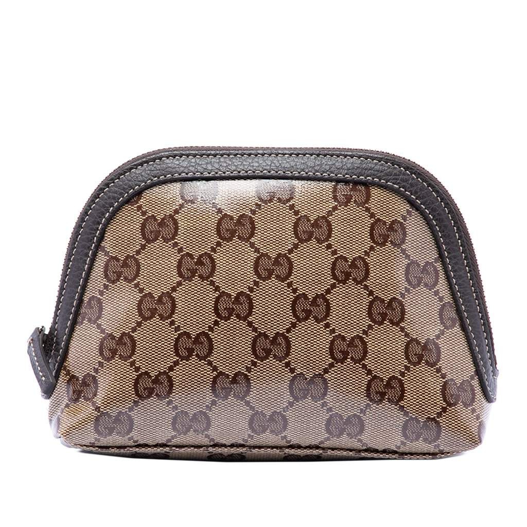 Gucci GG Crystal Pouch Beige Very good - Front View