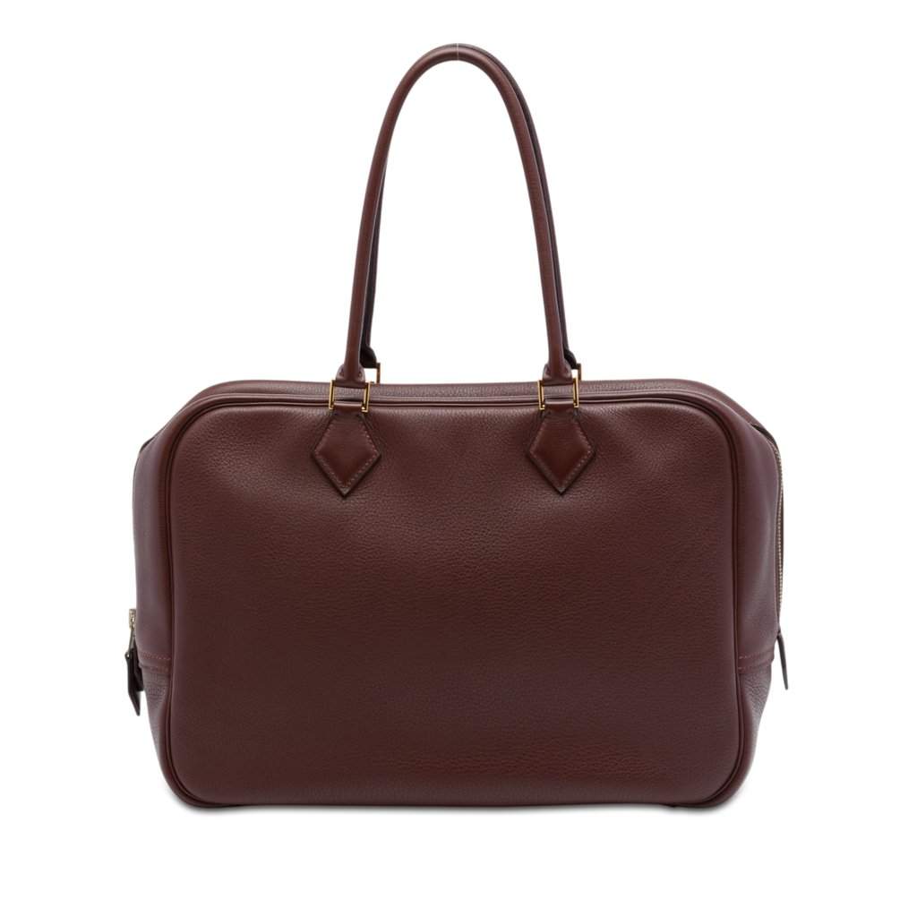 Hermès Fjord Plume 32 Red Leather Very good - Front View