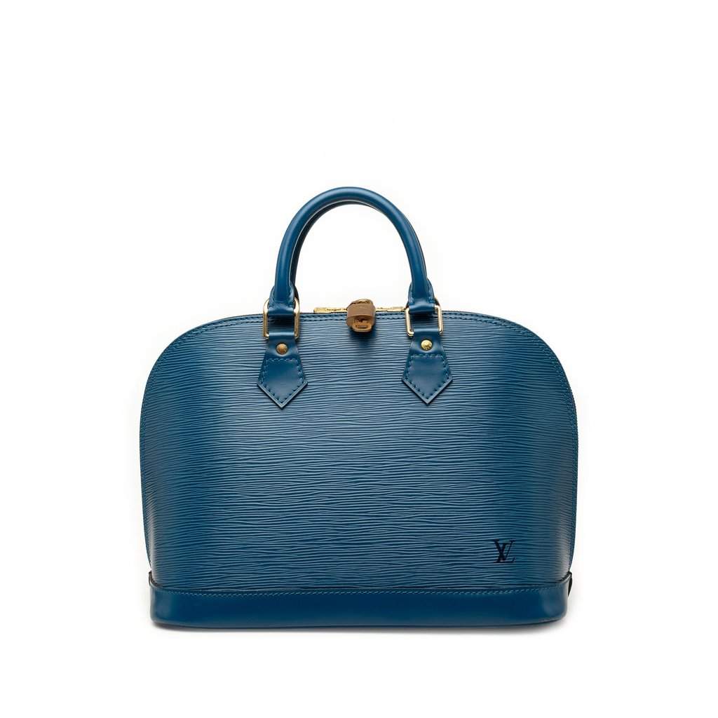 Louis Vuitton Epi Alma PM Blue Leather Very good condition - Front View