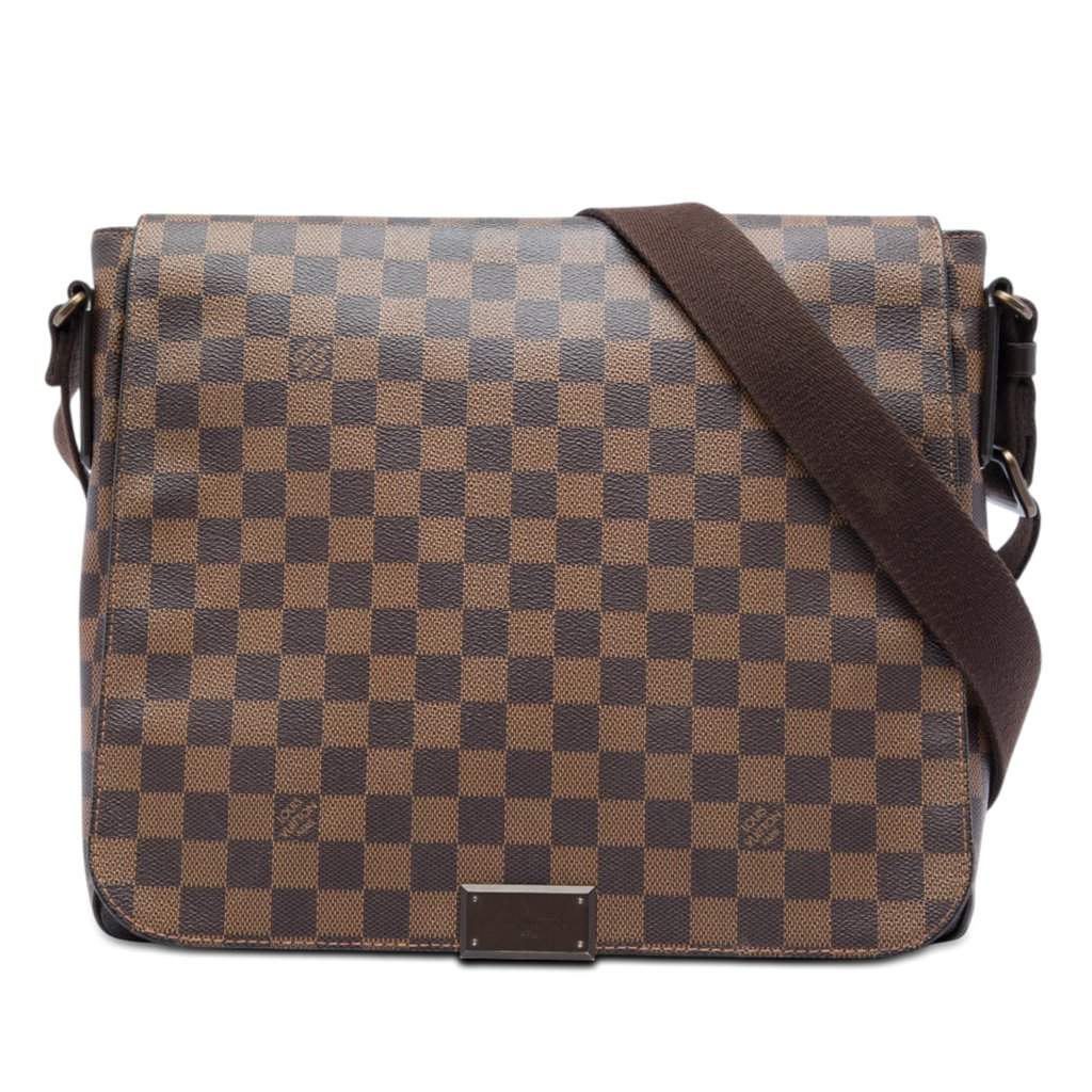 Louis Vuitton Damier Ebene District MM Brown Very good - Front View