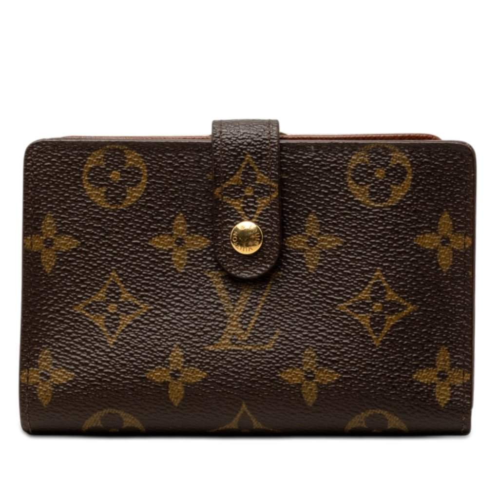 Louis Vuitton Monogram French Purse Brown Very good - Front View