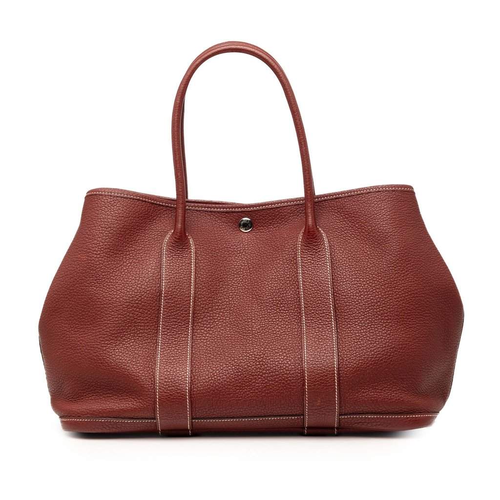 Hermès Negonda Garden Party 36 Red Leather Very good condition - Front View