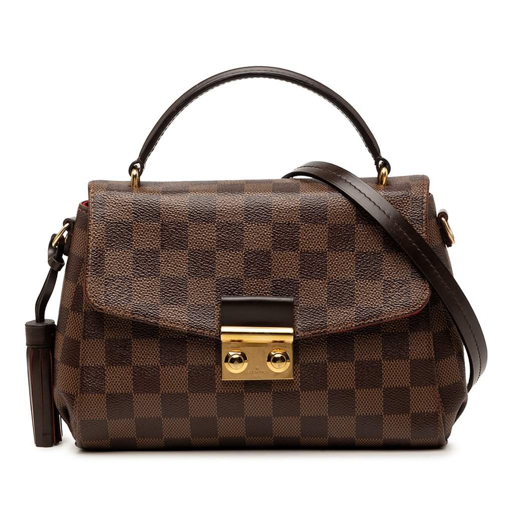 Louis Vuitton Damier Ebene Croisette Brown Very good - Front View