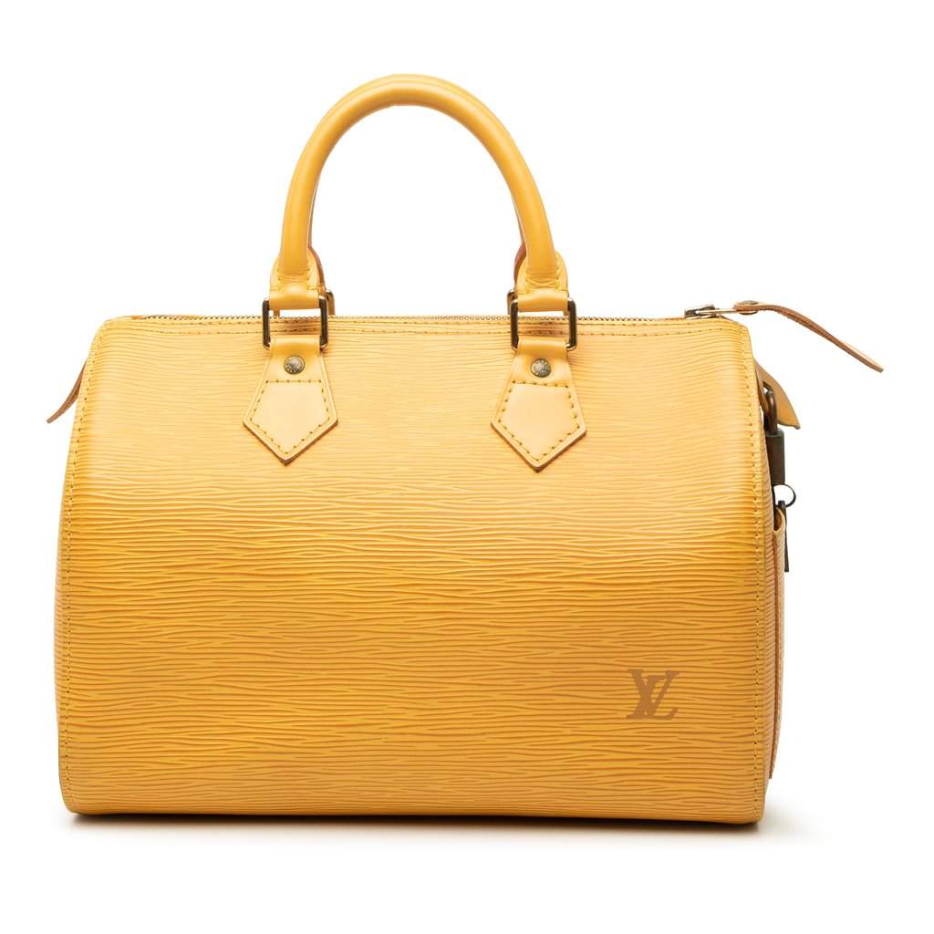 Louis Vuitton Epi Speedy 25 Yellow Leather Very good condition - Front View