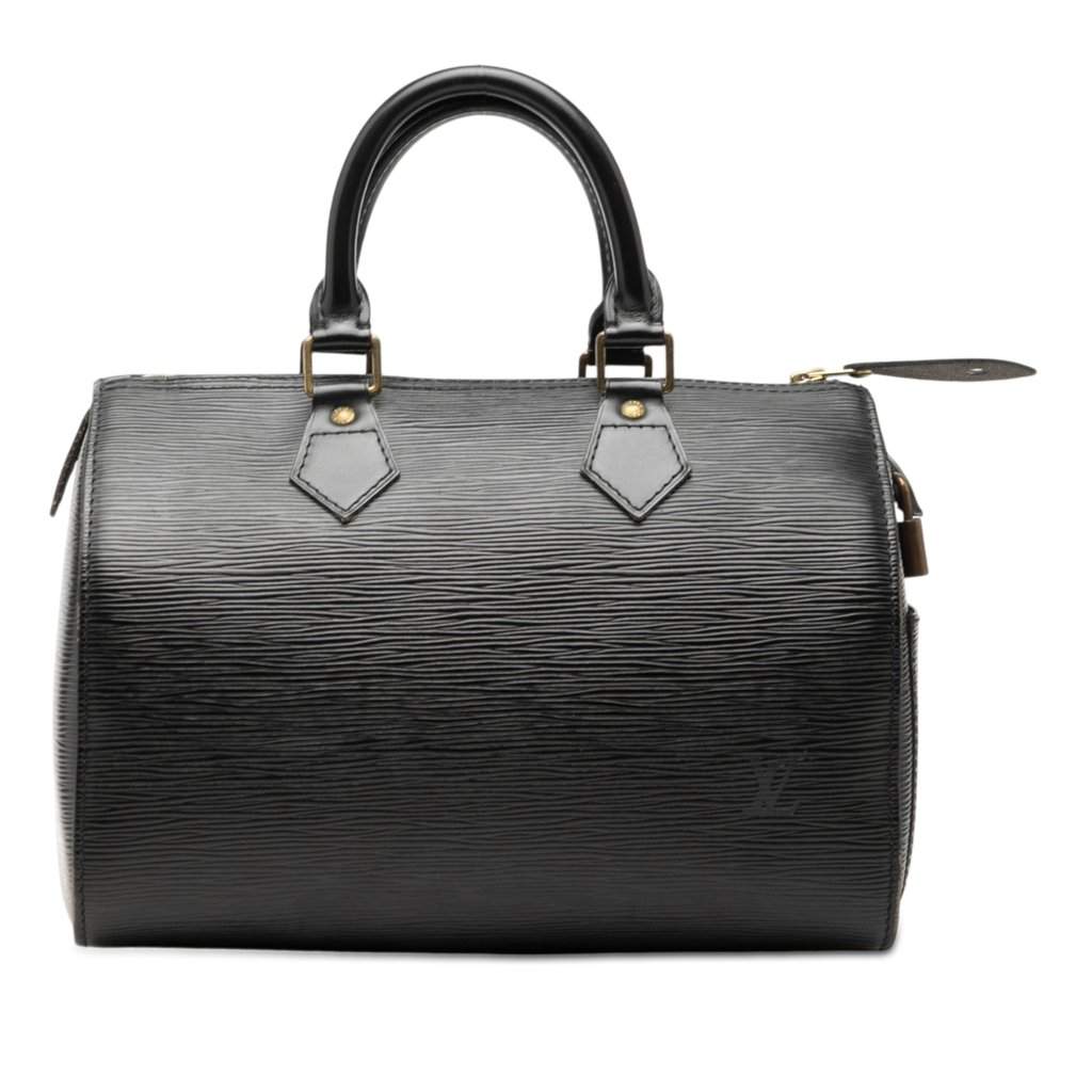 Louis Vuitton Epi Speedy 25 Black Leather Very good condition - Front View