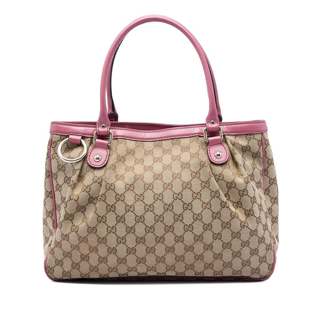 Gucci GG Canvas Sukey Tote Beige Very good - Front View
