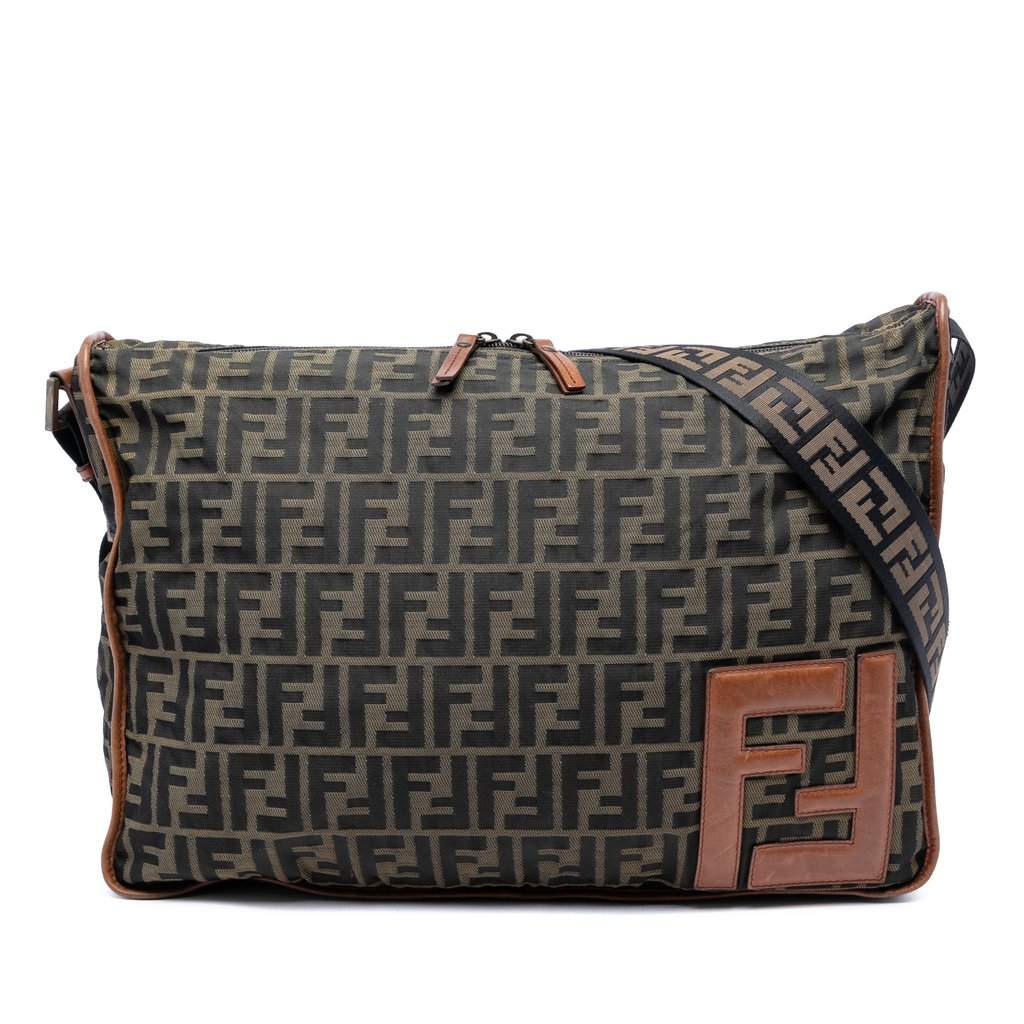 Fendi Zucca Canvas Crossbody Brown Very good condition - Front View