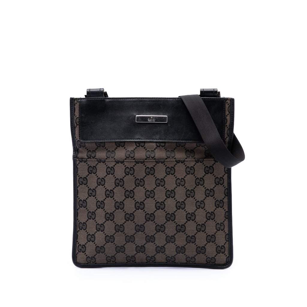 Gucci GG Canvas Crossbody Brown Very good - Front View