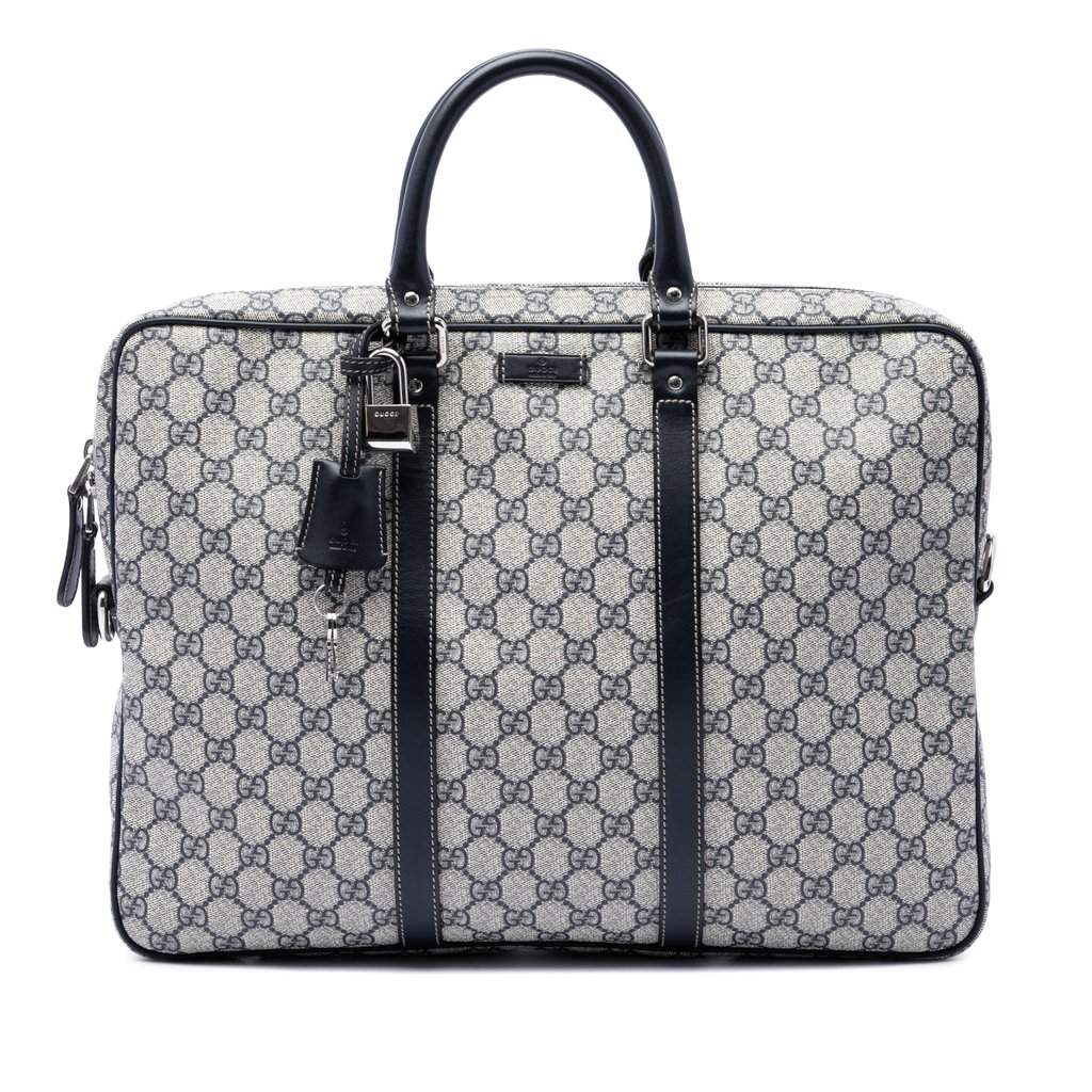 Gucci GG Supreme Business Bag Beige Very good - Front View