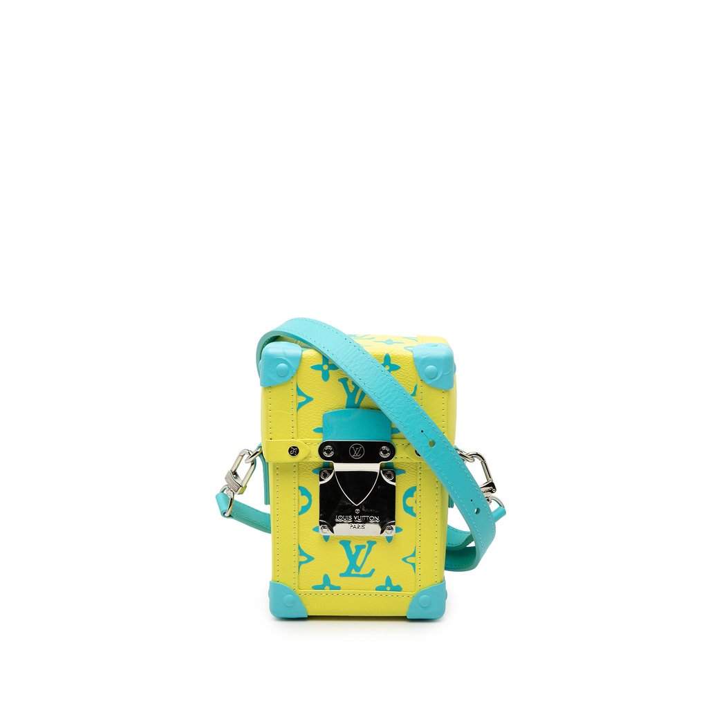 Louis Vuitton Monogram Taurillon Playground Vertical Trunk Wearable Wallet Yellow Leather Very good - Front View