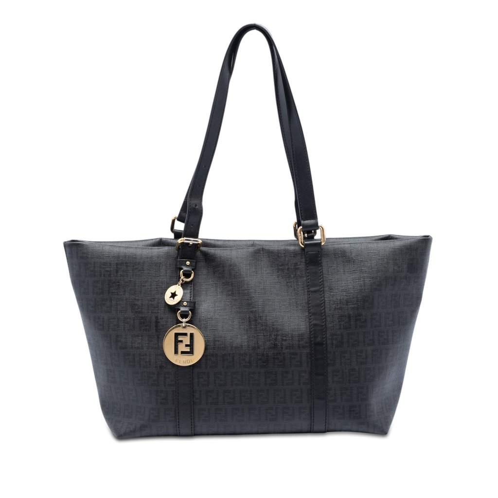 Fendi Zucchino Coated Canvas Superstar Tote MultiColor Very good condition - Front View