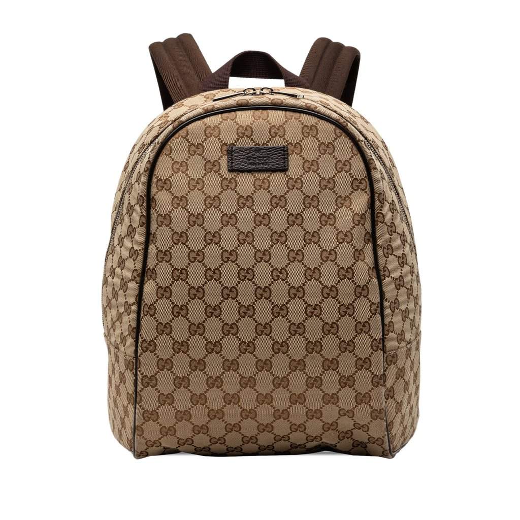 Gucci GG Canvas Backpack Beige Very good condition - Front View