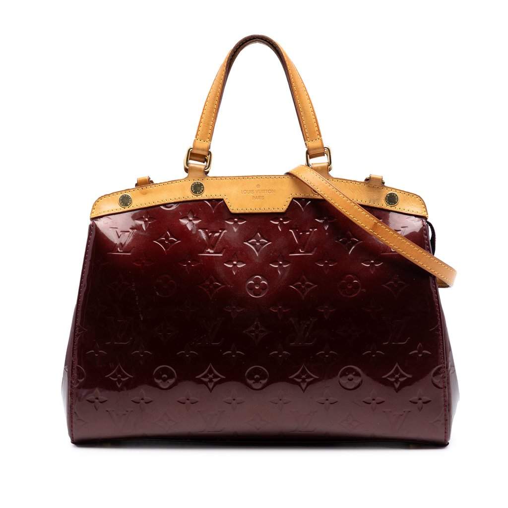 Louis Vuitton Monogram Vernis Brea MM Red Leather Very good - Front View