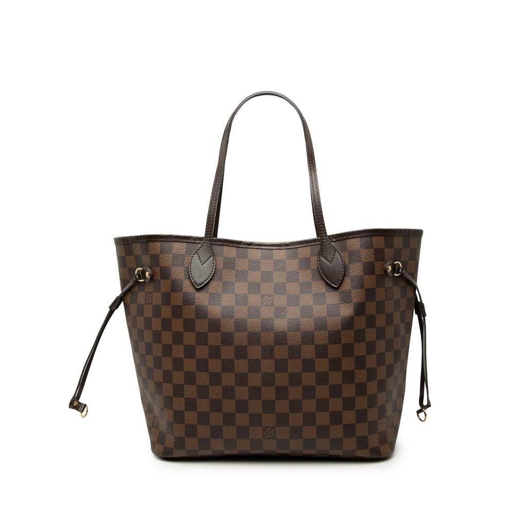 Louis Vuitton Damier Ebene Neverfull MM Brown Very good - Front View