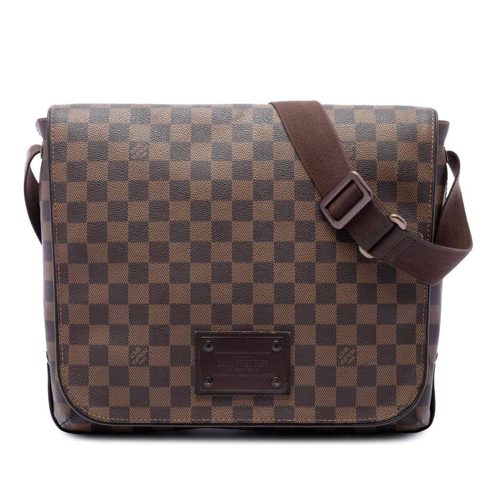 Louis Vuitton Damier Ebene Brooklyn MM Brown Very good - Front View