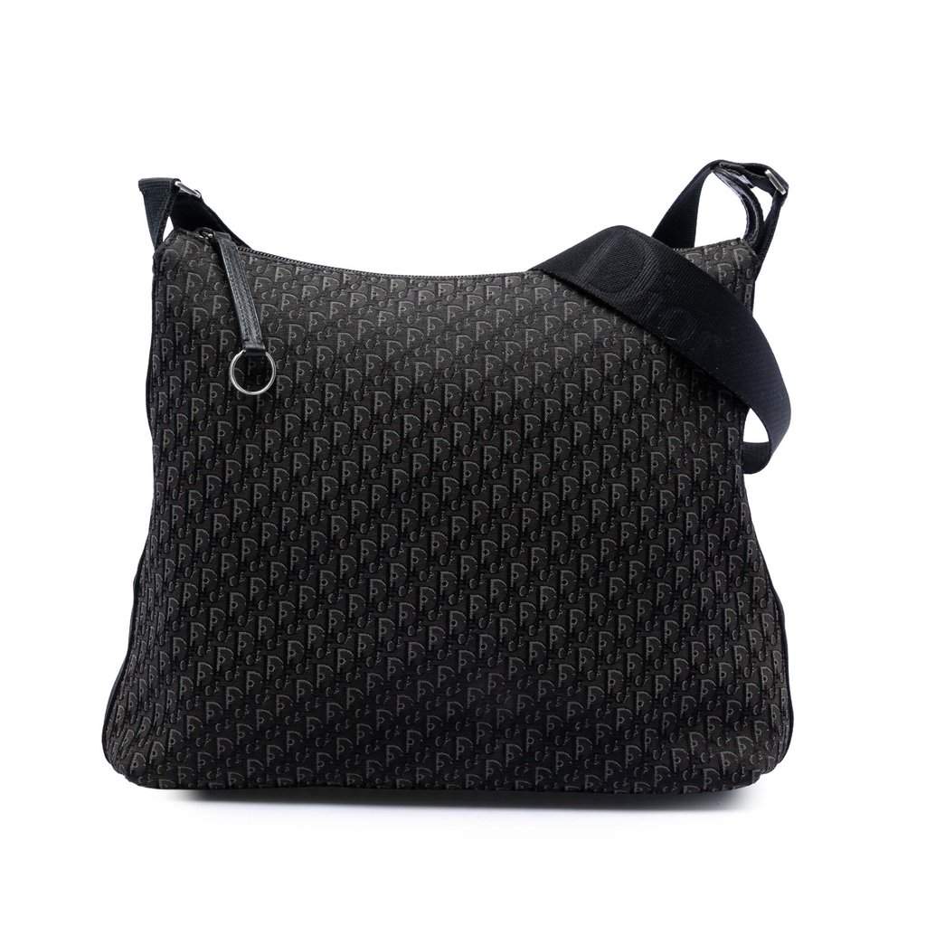Dior Diorissimo Trotter Canvas Crossbody Black Very good condition - Front View