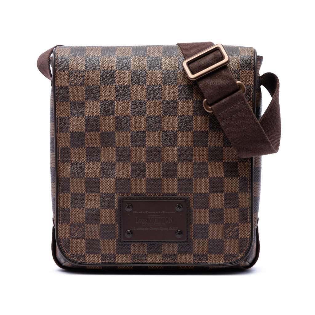 Louis Vuitton Damier Ebene Brooklyn PM Brown Very good - Front View