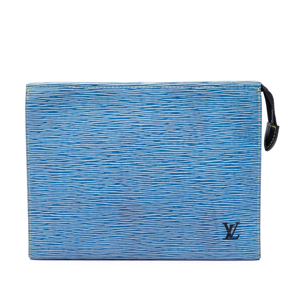 Louis Vuitton Epi Denim Toiletry Pouch 26 Blue Leather Very good condition - Front View