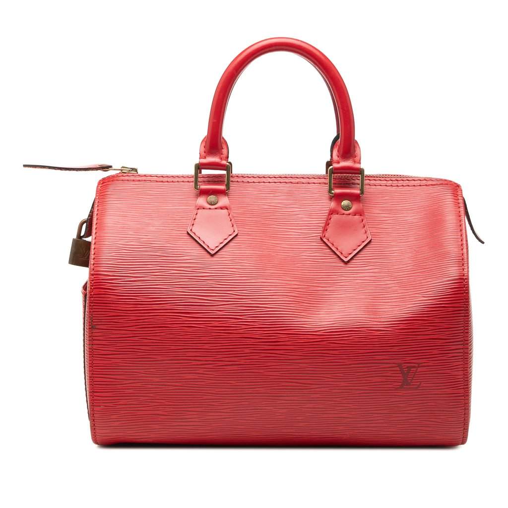 Louis Vuitton Epi Speedy 30 Red Leather Very good condition - Front View