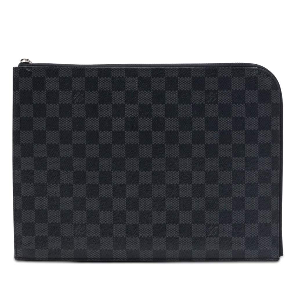Louis Vuitton Damier Graphite Pochette Jour GM Black Very good - Front View