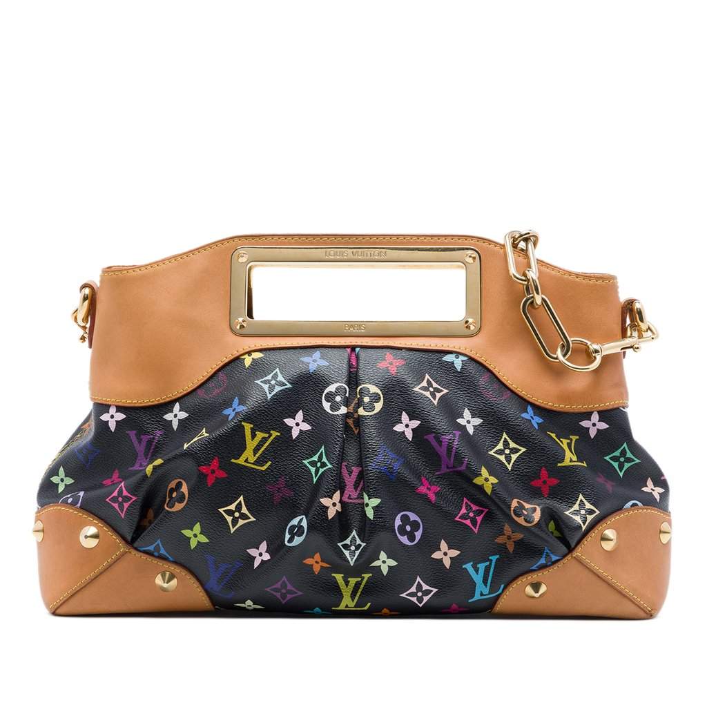 Louis Vuitton Monogram Multicolore Judy MM Black Very good - Front View