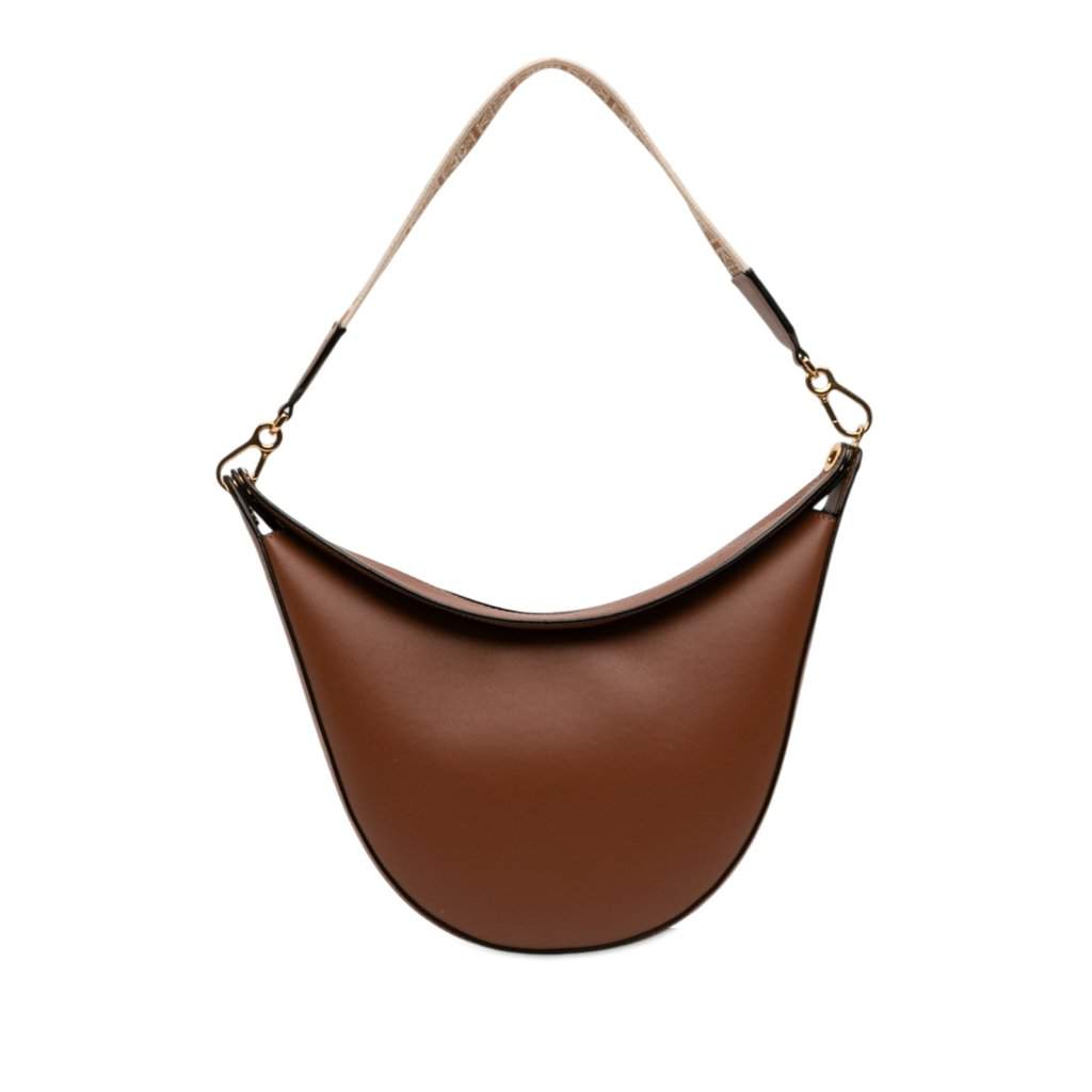 Loewe Small Leather Luna Hobo Brown Leather Very good condition - Front View
