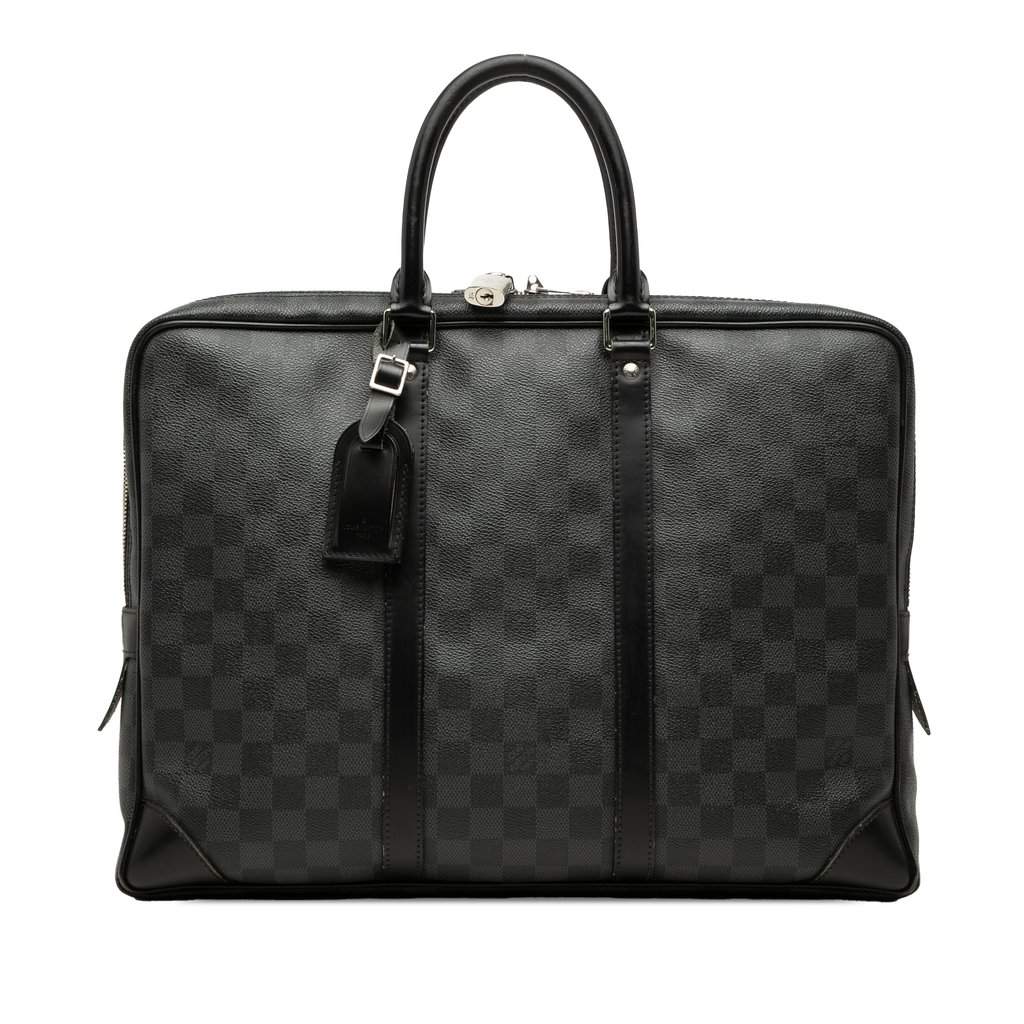 Louis Vuitton Damier Graphite Porte Documents Voyage PM Black Very good condition - Front View