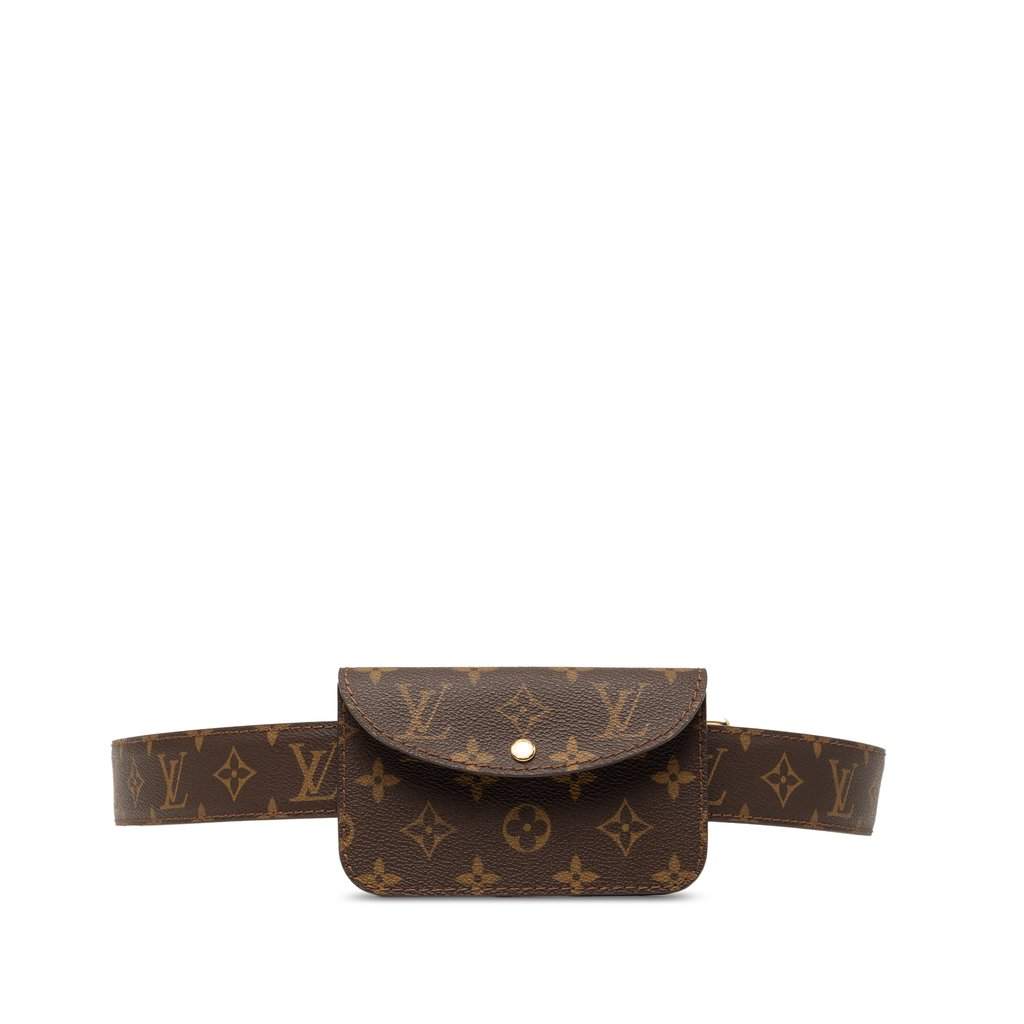 Louis Vuitton Monogram Ceinture Pochette Solo Brown Very good - Front View