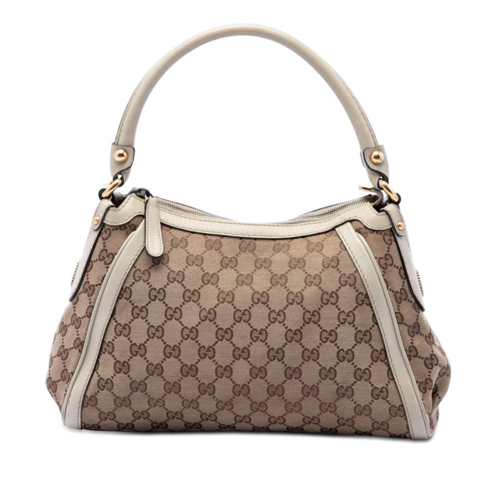 Gucci GG Canvas Scarlett Handbag Beige Very good - Front View