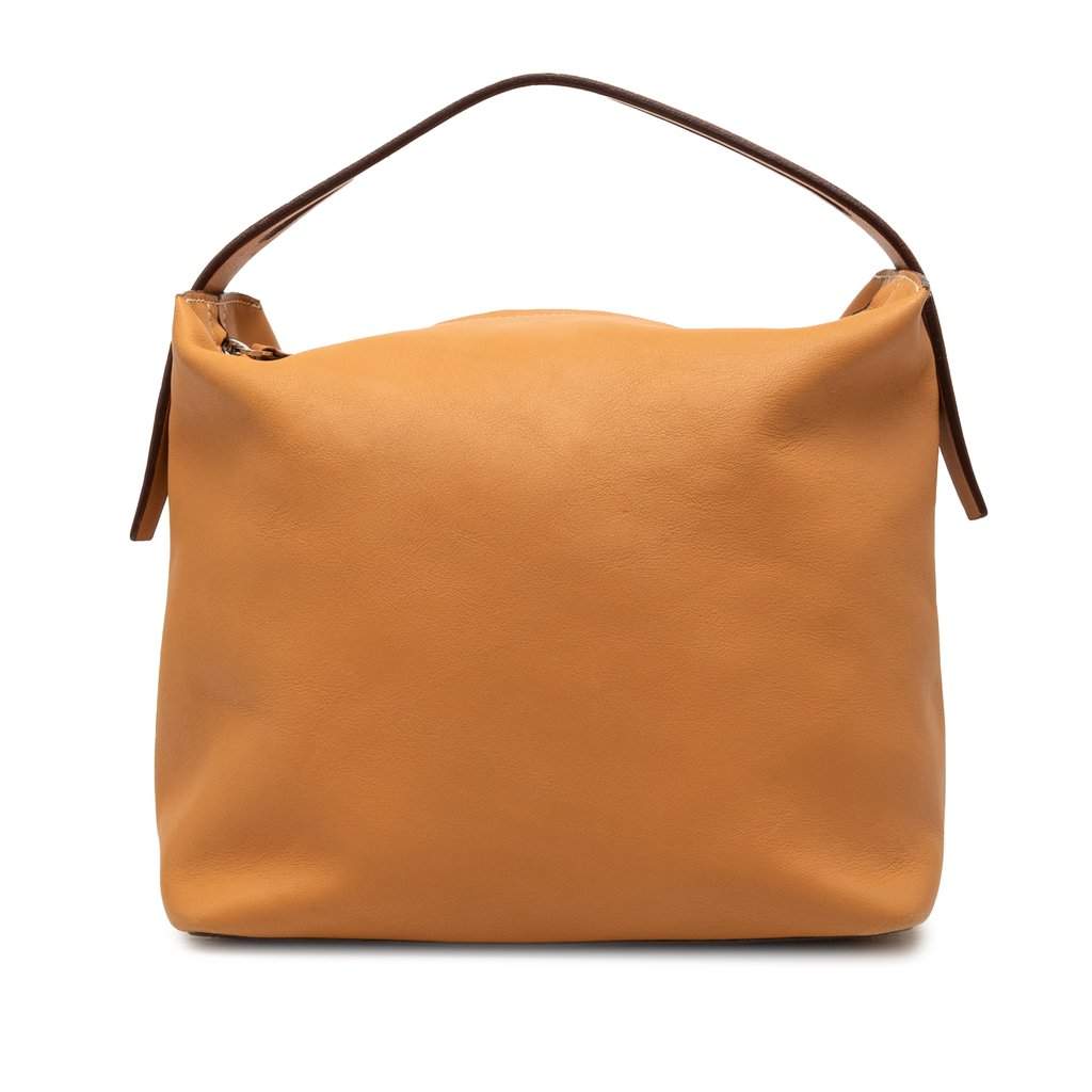 LOEWE Calfskin Handbag Brown Leather Very good condition - Front View