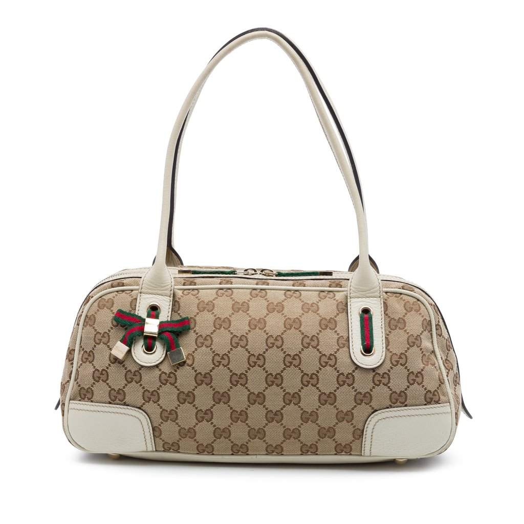 Gucci GG Canvas Princy Shoulder Bag Beige Very good - Front View