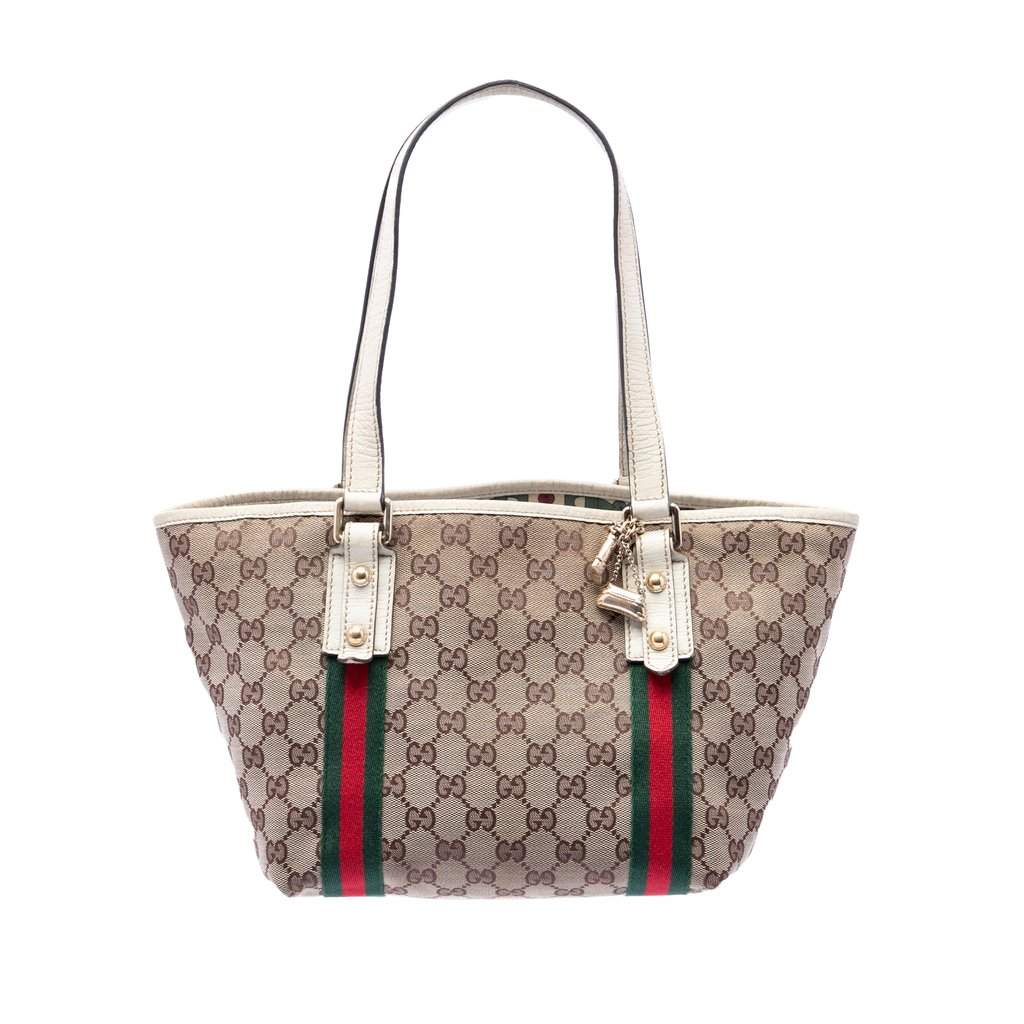 Gucci GG Canvas Jolicoeur Tote Beige Very good condition - Front View